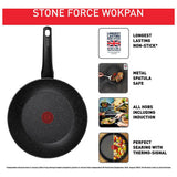 Tefal Stone Force aluminium wok pan 28cm - British product
