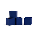 Habitat blue canvas storage boxes set of 4 (British brand)