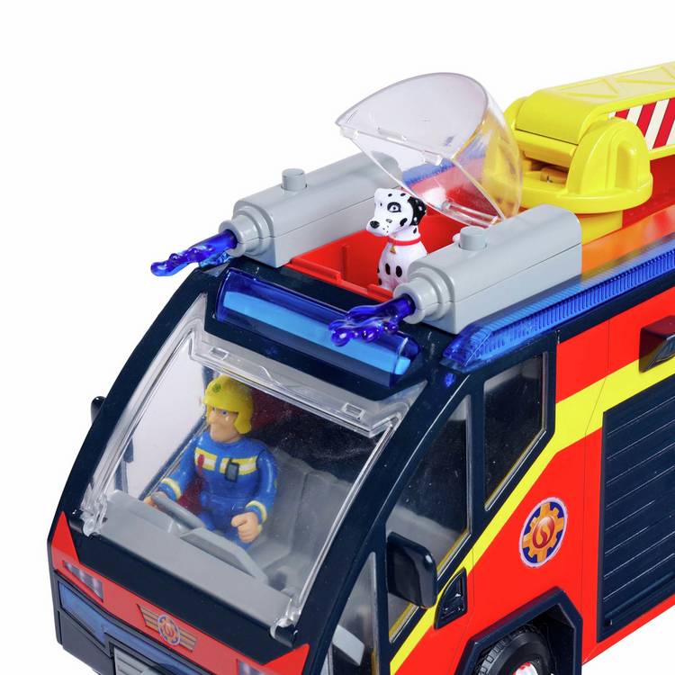Fireman Sam Jupiter Truck fire engine toy with figures - British product