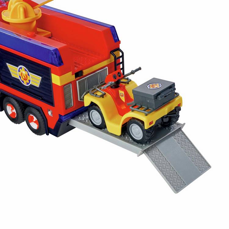 Fireman Sam Jupiter Truck fire engine toy with figures - British product