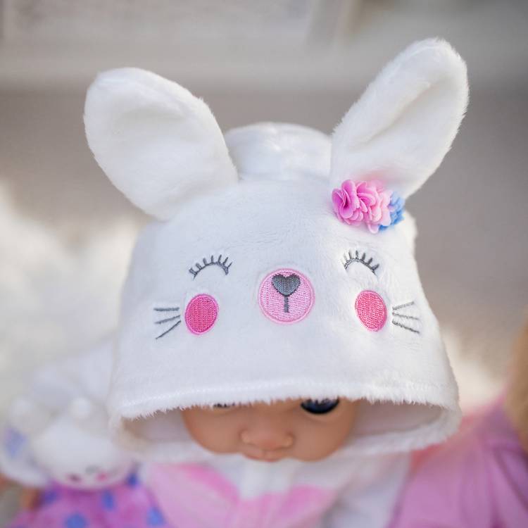 Tiny Treasures Bunny Blossom doll outfit set for 44cm dolls, UK version