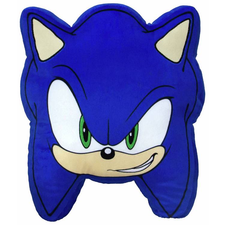 Sonic the Hedgehog shaped cushion blue 35x35cm, UK version