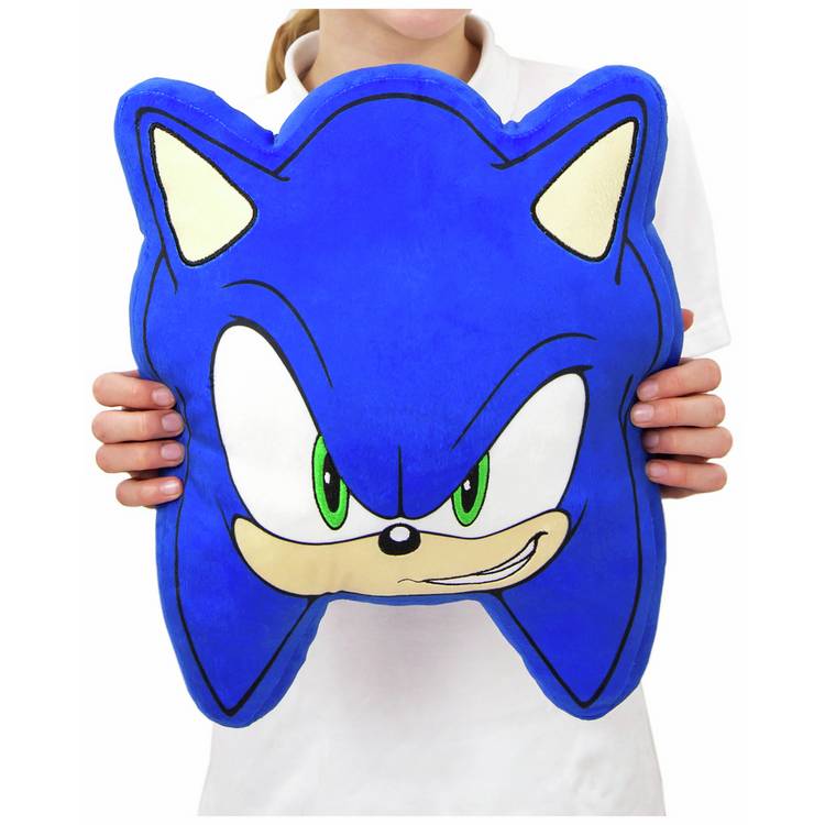 Sonic the Hedgehog shaped cushion blue 35x35cm, UK version