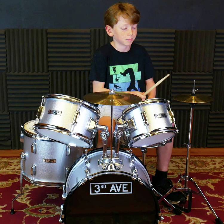 3rd Avenue junior drum kit silver sparkle (British brand)