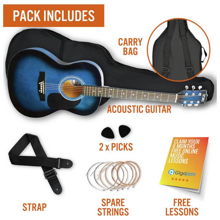 3rd Avenue acoustic guitar pack blueburst, UK version