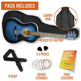 3rd Avenue acoustic guitar pack blueburst, UK version