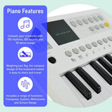 Axus Mini 37 key portable electronic keyboard white, UK version