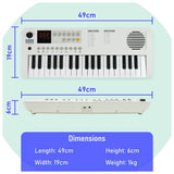 Axus Mini 37 key portable electronic keyboard white, UK version