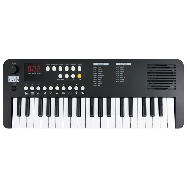 Axus Mini 37-key portable electronic keyboard black - British product