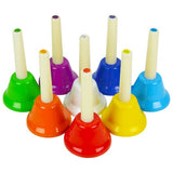 A-Star coloured hand bells set of 8, UK version