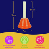 A-Star coloured hand bells set of 8, UK version
