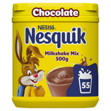 Nesquik chocolate milkshake powder 500g tub, imported from the UK