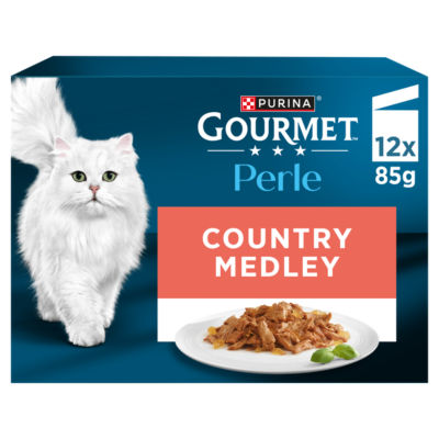 Gourmet Perle Cat Food Pouches Country Medley