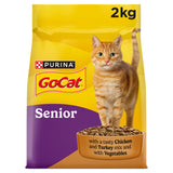 ASDA Go-Cat Senior Chicken Dry Cat Food 2kg- Buy online at McGrocer