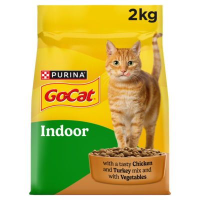 Go-Cat indoor chicken dry cat food 2kg, UK version