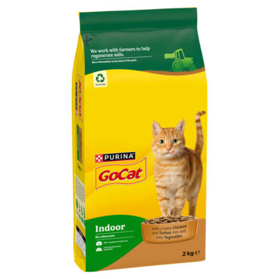 Go-Cat indoor chicken dry cat food 2kg, UK version