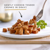 GOURMET Gold wet cat food salmon and chicken chunks in gravy 85g, UK version
