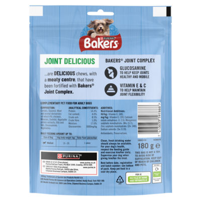 Bakers Chicken Dog Joint Chews 180g - British product
