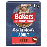 ASDA Bakers Meaty Meals Beef Dry Dog Food 1kg- Buy online at McGrocer