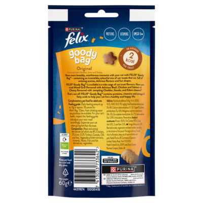 Felix cat treats Original Mix 60g, imported from the UK