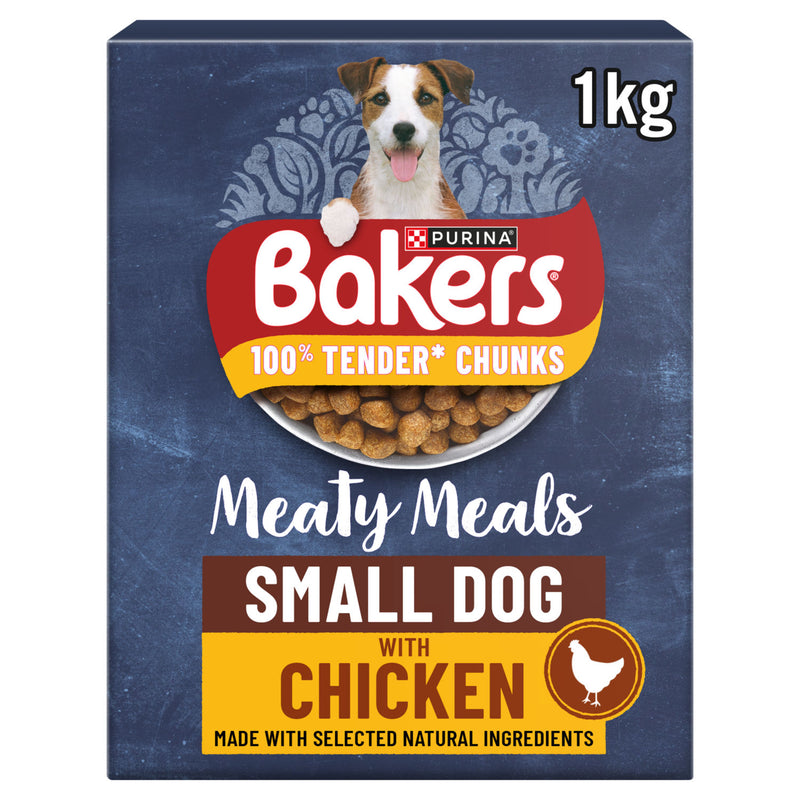 Bakers dry dog food small dog chicken 1kg - British product