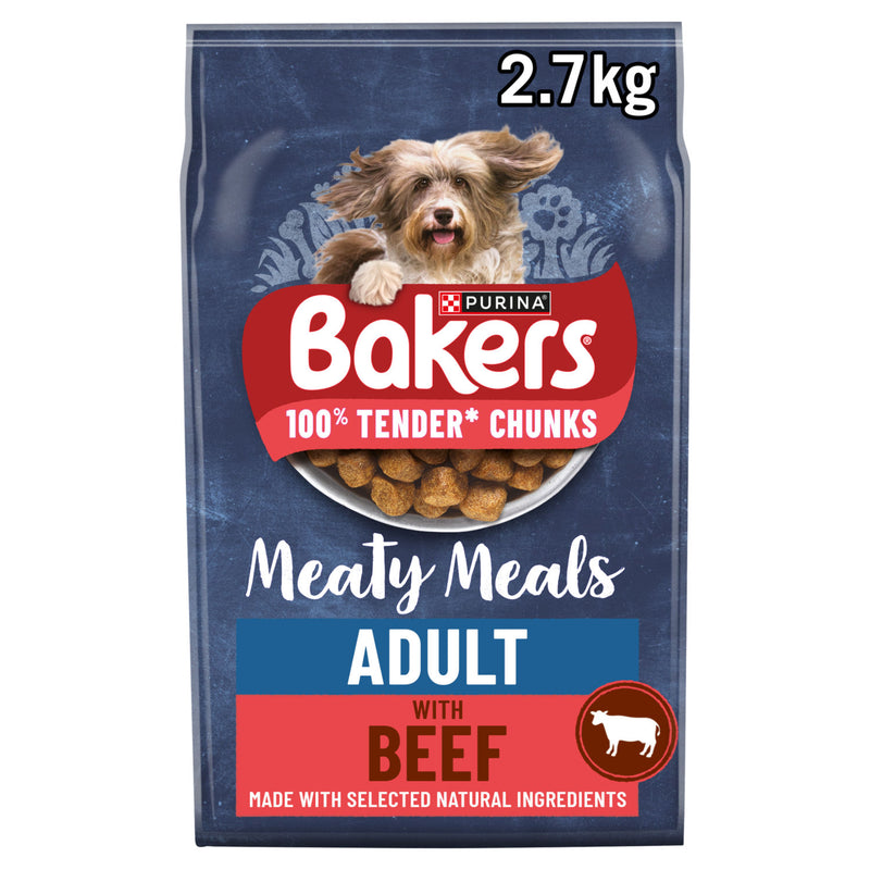 Bakers Beef Dry Dog Food 2.7kg - British product