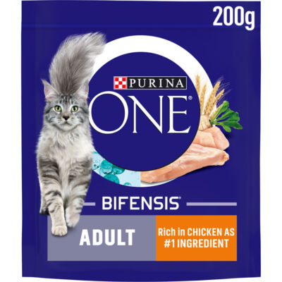 PURINA ONE dry cat food chicken 200g, imported from the UK