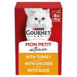 ASDA Gourmet Mon Petit Meaty Variety Duck, Chicken, Turkey Wet Cat Food 6x50g- Buy online at McGrocer
