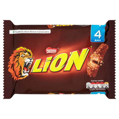 ASDA Lion Milk Chocolate Bar 4 Pack 168g- Buy online at McGrocer