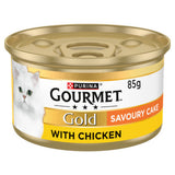 ASDA GOURMET Gold Savoury Cake Chicken Wet Cat Food 85g- Buy online at McGrocer