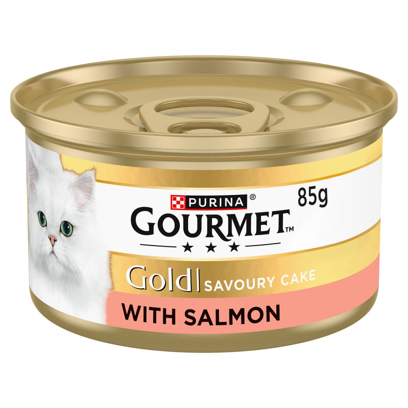 GOURMET Gold salmon wet cat food 85g, UK version