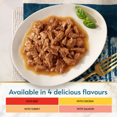 Gourmet Perle wet cat food mini fillets in gravy 12x85g, UK version