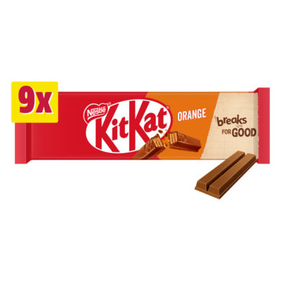 ASDA Kit Kat 2 Finger Orange Chocolate Biscuit Bar 9 Pack 186.3g- Buy online at McGrocer
