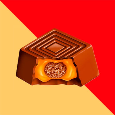 Munchies milk chocolate and caramel sweets 104g, imported from the UK