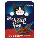 ASDA Felix Soup Time Farm Selection Wet Cat Food 6x48g- Buy online at McGrocer
