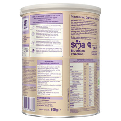 SMA Advanced follow-on baby milk powder 800g (British brand)