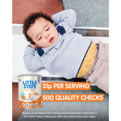 SMA follow-on baby milk powder for babies 6+ months, 800g (British brand)