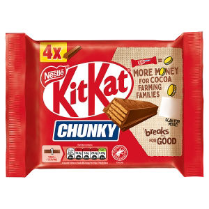 ASDA Kit Kat F1 Chunky Milk Chocolate Biscuit Bar 4 Pack 160g- Buy online at McGrocer