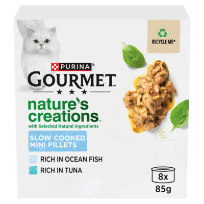 Gourmet Nature's Creations Slow Cooked Mini Fillets Fish Selection in Gravy