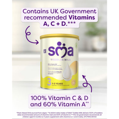 SMA Stage 3 toddler milk powder 800g (British brand)