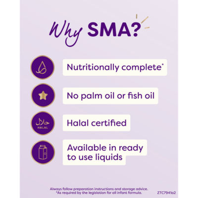 SMA First Infant Milk from Birth 6 x 200ml (British brand)