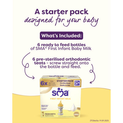 SMA infant milk liquid formula 6x70ml (British brand)