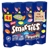 Smarties milk chocolate tubes 4 pack 136g (British brand)