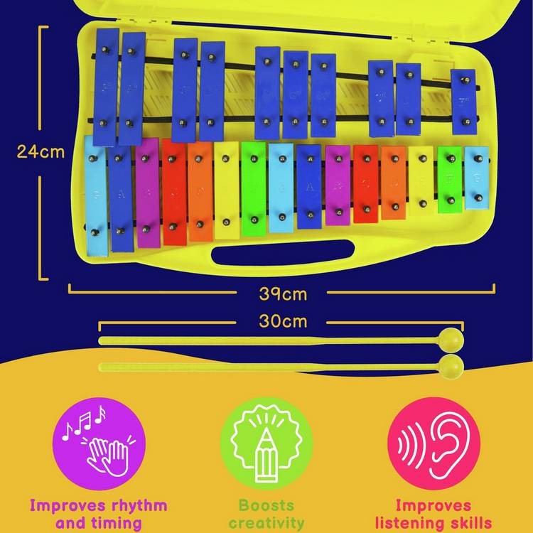 A-Star 25 note chromatic glockenspiel rainbow (British brand)