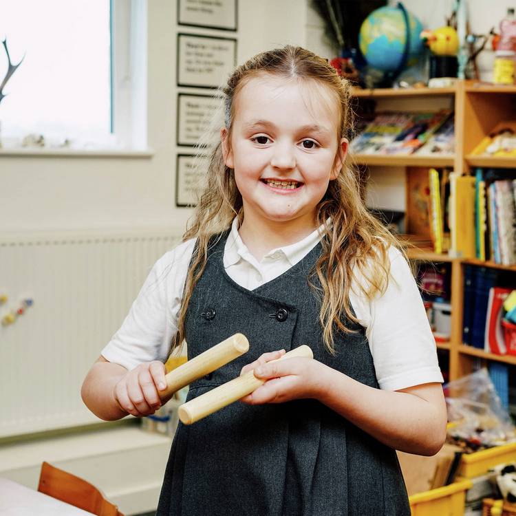 A-Star 10-piece handheld percussion set for children - British product