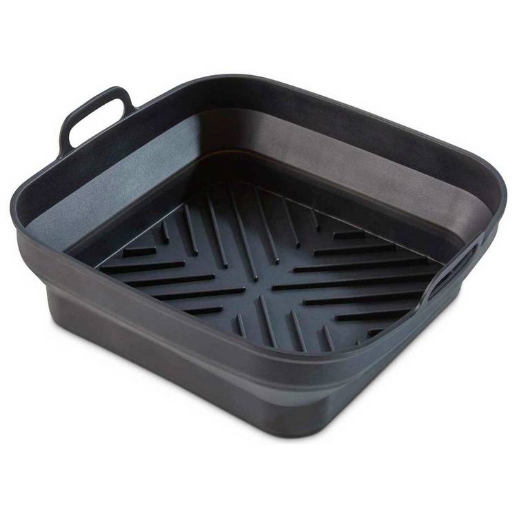 Tower silicone air fryer trays foldable square 21.5cm - British product