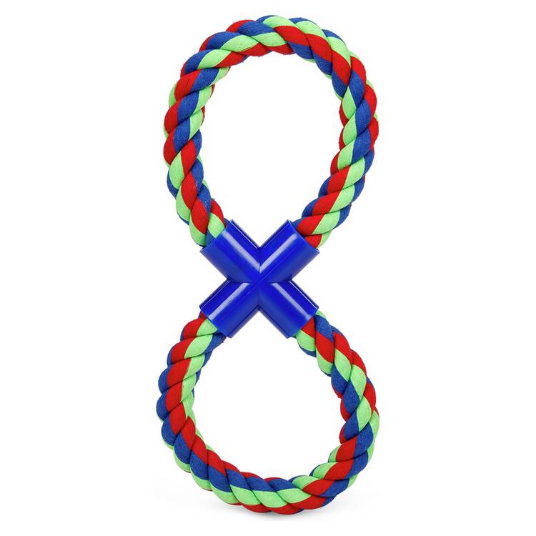 Summer Fun figure of 8 dog rope toy, imported from the UK