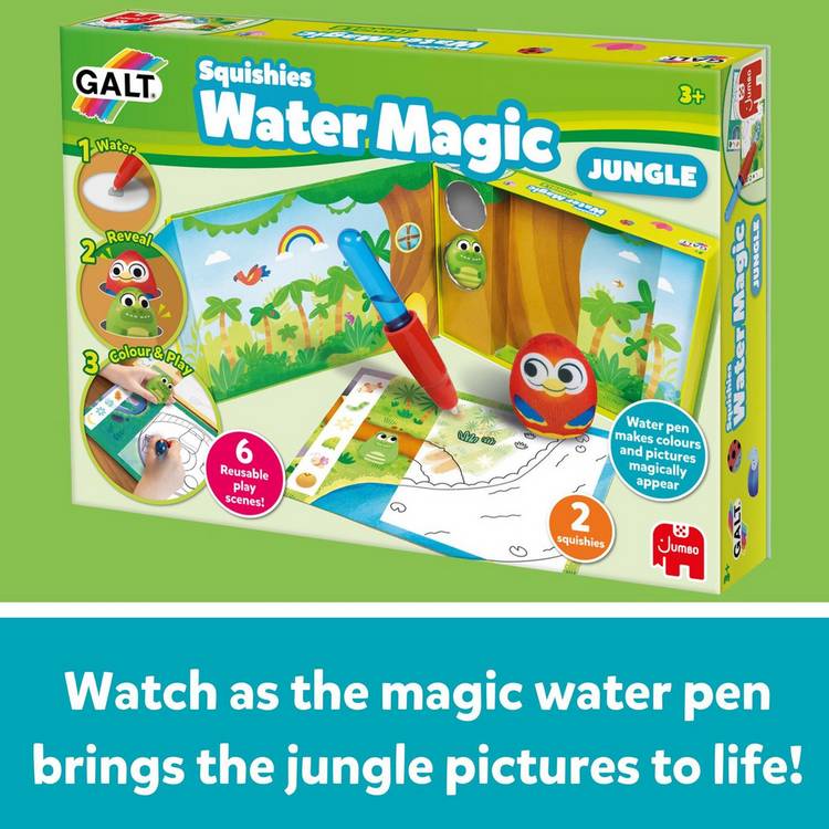 Galt Squishies Water Magic Jungle play set with water pen (British brand)