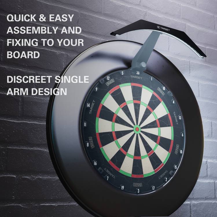 Target Arc dartboard light with 24 LEDs, imported from the UK