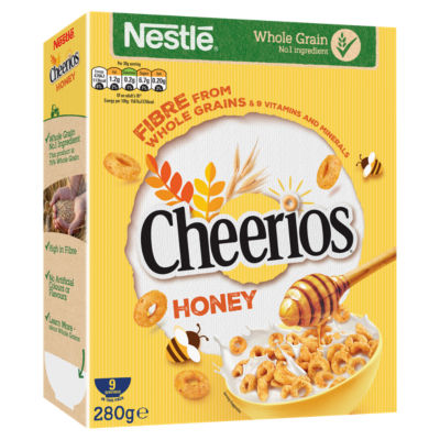 Nestlé Cheerios Honey cereal 280g (British brand)